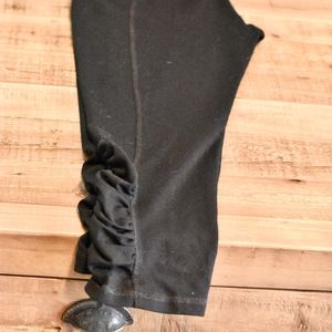 Cropped Black Workout Pants